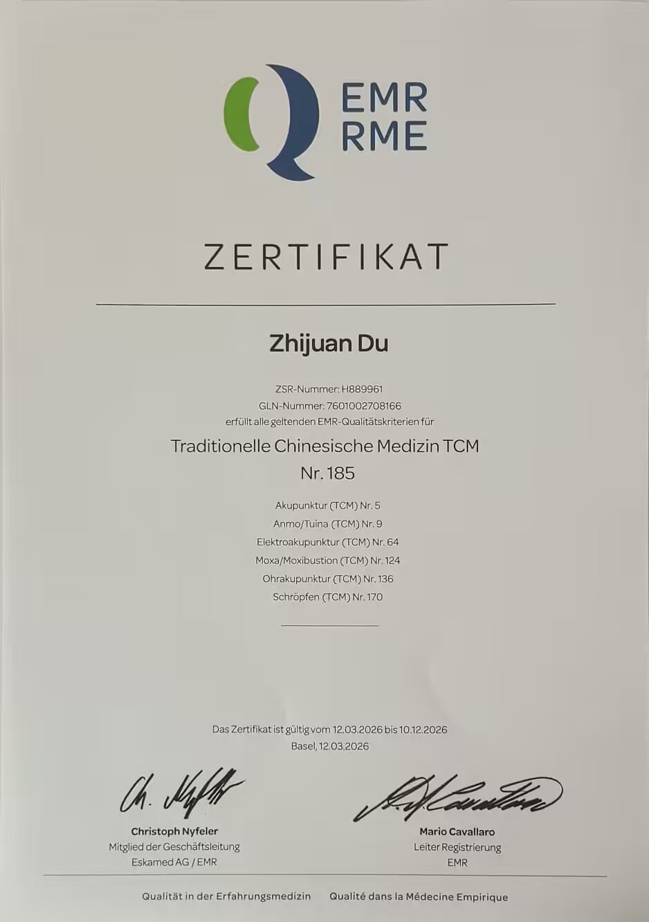 Zertifikat 2